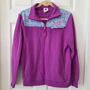 Simply Southern Purple Women's 1/4 Zip Pullover Size Small